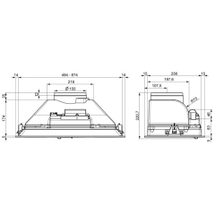 Вытяжка Elikor Врезной блок CASPER 70Н-450-П3Д нерж