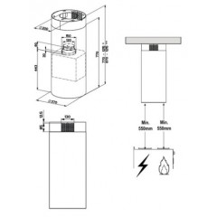 Вытяжка Faber Cylindra Isola WH Gloss A37