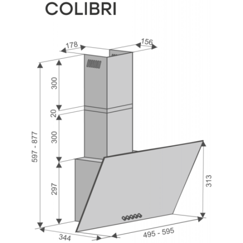 Вытяжка Konigin Colibri 60 (White)