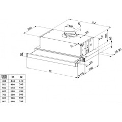 Вытяжка Faber Flexa W A60 315.0547.834
