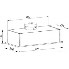 Вытяжка Grand Fleet 60 Черный
