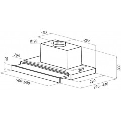 Вытяжка Ciarko Turbo 50 GWH sensor