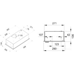 Вытяжка Ciarko Bongo 600 (бежевый)