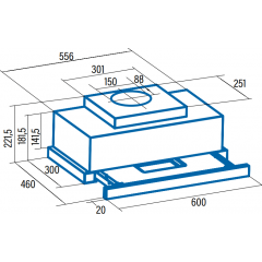 Вытяжка CATA TFH 6630 X 02010300