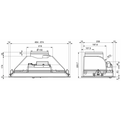 Вытяжка Elikor Врезной блок CASPER 52Н-450-П3Д нерж