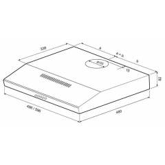 Вытяжка Krona Ermina 600 PB (черный)