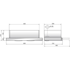 Вытяжка Elikor H1M-GA 60 (Белый/Бук/Орех)