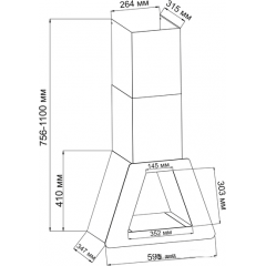 Вытяжка Backer KH60E-F1 Black