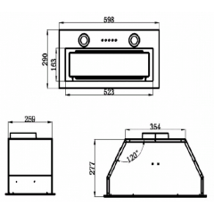 Вытяжка Maunfeld Trapeze 602M (белый)