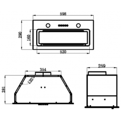 Вытяжка Maunfeld Trapeze 602IG (бежевый)