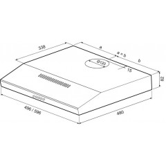 Вытяжка Krona Ermina 600 PB (нержавеющая сталь)