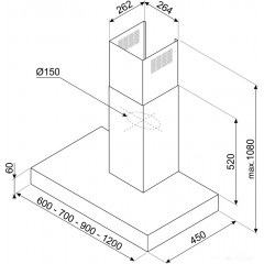 Вытяжка Smeg KBT900NE