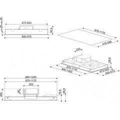 Вытяжка Smeg KLT90LXS
