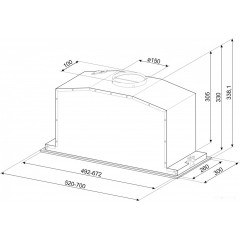 Вытяжка Smeg KICGR70X