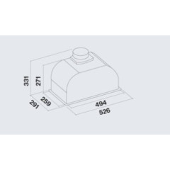 Вытяжка FALMEC GRUPPO INCASSO EVO 50 P.E. CGIW50.E11P2#ZZZI491F
