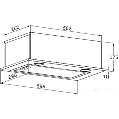 Вытяжка HOMSair Camelia Power 60RD (белый)