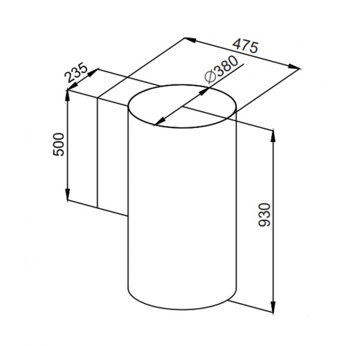 Кухонная вытяжка Maunfeld Lee Wall sensor 39 (белый)