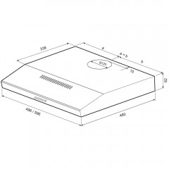 Вытяжка Krona Ermina 500 PB (Inox)