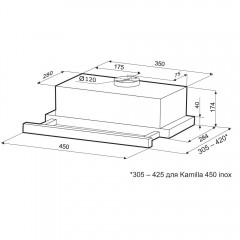 Вытяжка Krona Kamilla 450 (белый)
