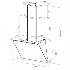 Вытяжка Krona LIORA 900 white S