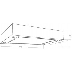 Вытяжка AKPO Manado 90 wk-9 белое стекло/нержавеющая сталь
