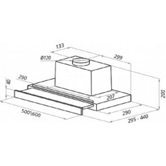 Вытяжка Ciarko Turbo 50 (коричневый)