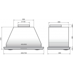 Вытяжка Elikor Врезной блок S4 72Н-700-Э4Д нерж