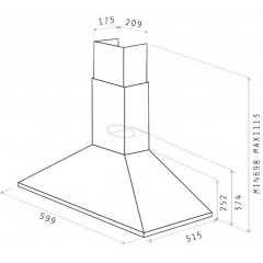 Вытяжка Elica TAMAYA RAIL 60 BL