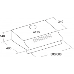 Вытяжка CATA P - 3260 negra