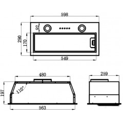 Вытяжка HOMSair Fleet 60 (белый)