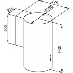 Вытяжка HOMSair Fly 1000SD 39 (нержавеющая сталь)