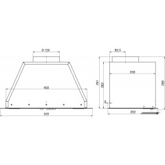 Вытяжка Elikor Врезной блок Flat 52П-650-К3Д (белый)