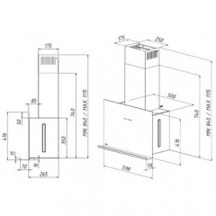 Вытяжка AKPO Crystal 60 wk-9 белый
