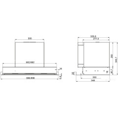 Вытяжка Elikor Evolution 90П-750-Э4Д (хром)