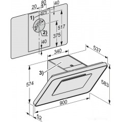 Вытяжка Miele DA 6999 W Pearl (бриллиантовый белый)
