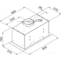 Вытяжка Monsher Inga 60 W