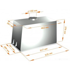 Вытяжка Backer BH54MC-18F12K-White