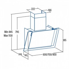 Вытяжка CATA AG6-A600 XGBK