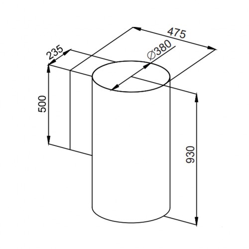Вытяжка Maunfeld Lee Wall sensor 39 (нерж. сталь)