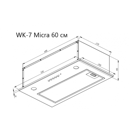 Вытяжка AKPO Micra Twin 60 WK-7 (белый)