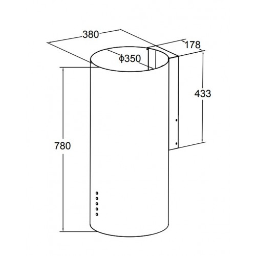 Вытяжка Grand&Germes Aston 35 (нержавеющая сталь)