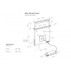 Вытяжка Pando E-320/90 IX-CR.Touch V.950 SEC 008998