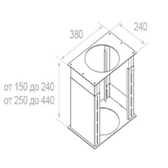 Вытяжка Pando I-960/100 IX V.1250 ECO 009518