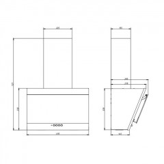Вытяжка Elikor Коралл 50П-430-К3Д белый/белое стекло