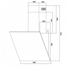 Вытяжка Germes Toscana 60 (1 скорость, черный)