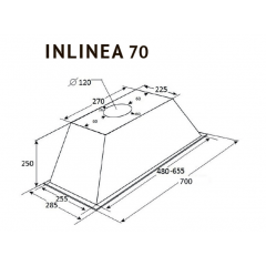 Вытяжка Kuppersberg Inlinea 70 BX