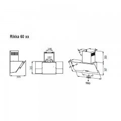 Вытяжка Evelux Rikka 60 BG