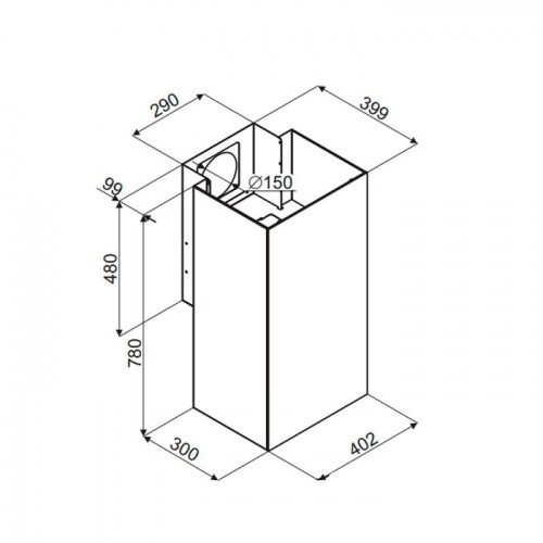 Вытяжка Maunfeld Bath Plus 402 (нержавеющая сталь)