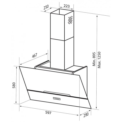 Вытяжка Zigmund & Shtain K 142.6 W