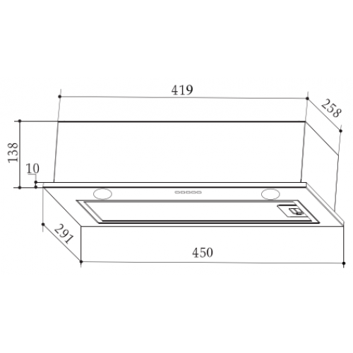 Вытяжка Weissgauff BOX 452 White